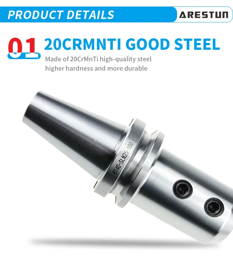Bright-tools Factory Supply High Quality BT40 Side Lock End Mill Tool Holder for Cnc Machine