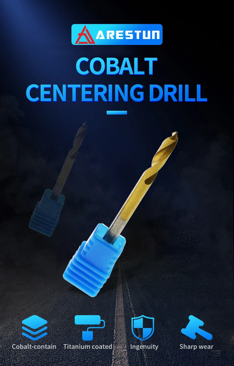 Cobalt Centering Drill  Customized Tools Drill Bit Manufacturers Solid Carbide Twist and Drill Bits Set for Metal