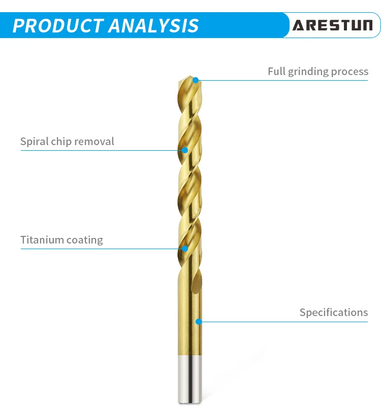 HSS Drill Bits Cast Iron Cobalt Aluminum Metal Tool Twist Drill Bit for Stainless Steel Metal Drilling