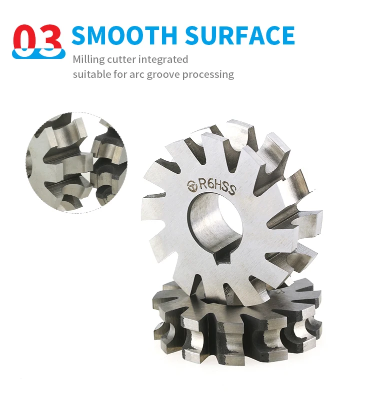 HSS M2 R12 Half Round Concave Convex Milling Cutter