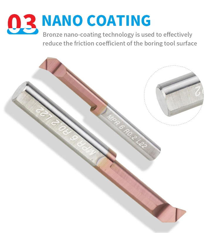 MPR Tool bar Small Diameter Stainless Steel Boring Tool Inner Hole Tungsten Steel Tool bar Alloy Forming