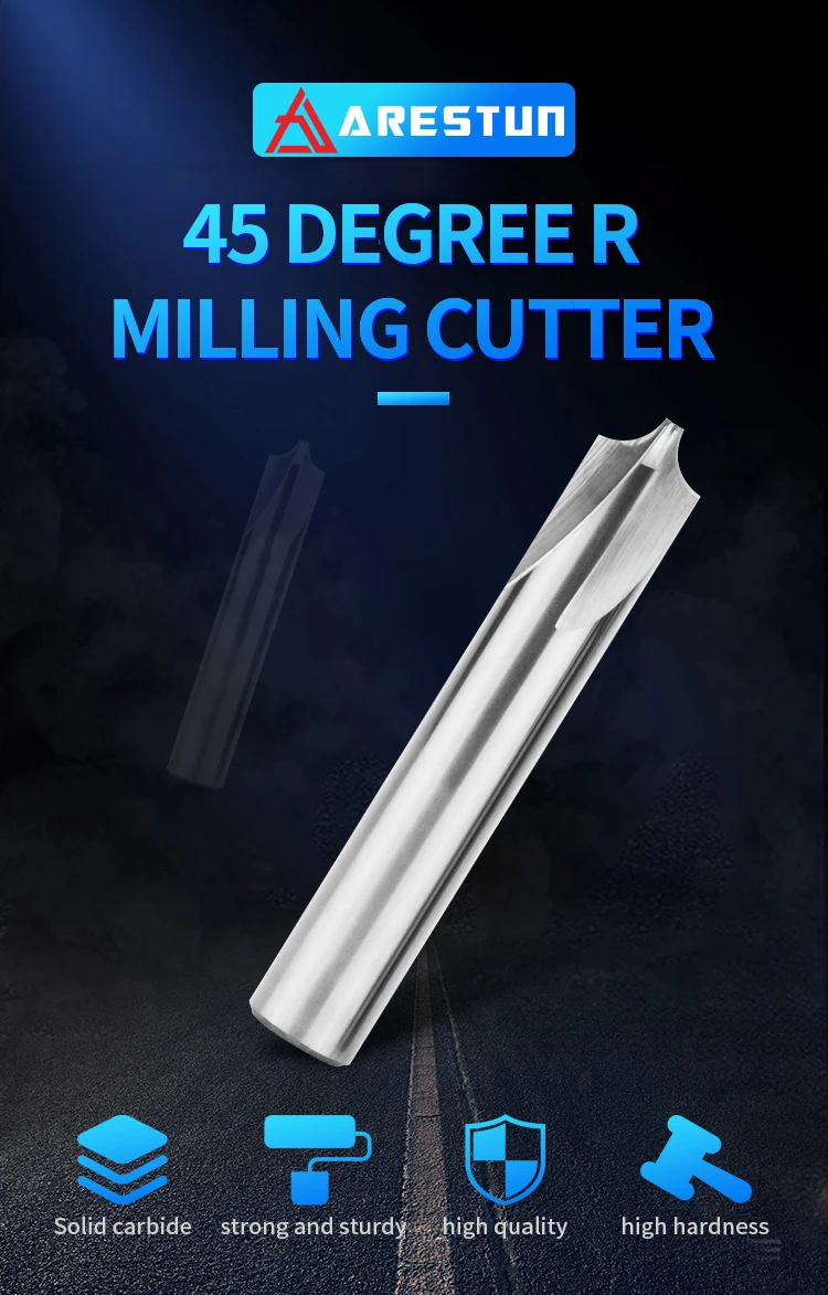 High Quality Safety Milling Cutters Solid Carbide End Mill With Tungsten Steel Inner R Milling Cutter D4/D6/D8/D10/D12