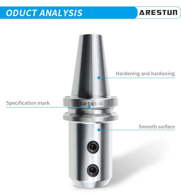 Bright-tools Factory Supply High Quality BT40 Side Lock End Mill Tool Holder for Cnc Machine