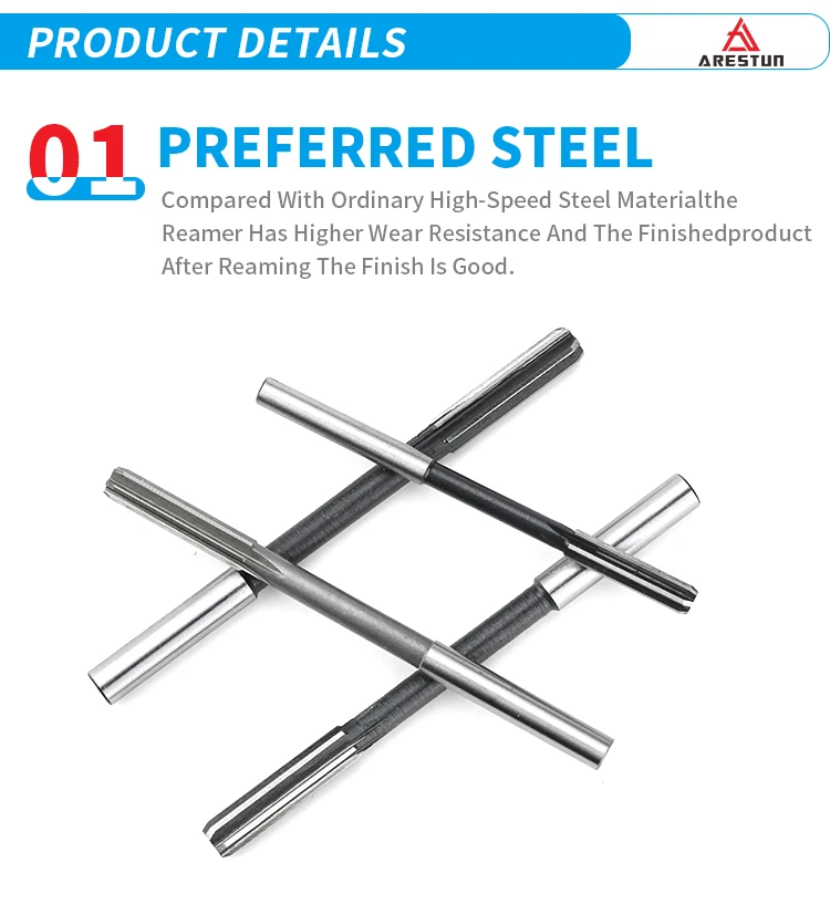 High Speed Manufacturer Router CNC Carbide Tip Tungsten Straight Shank 6 Flute Spiral Flute Center Chamfer Reamers