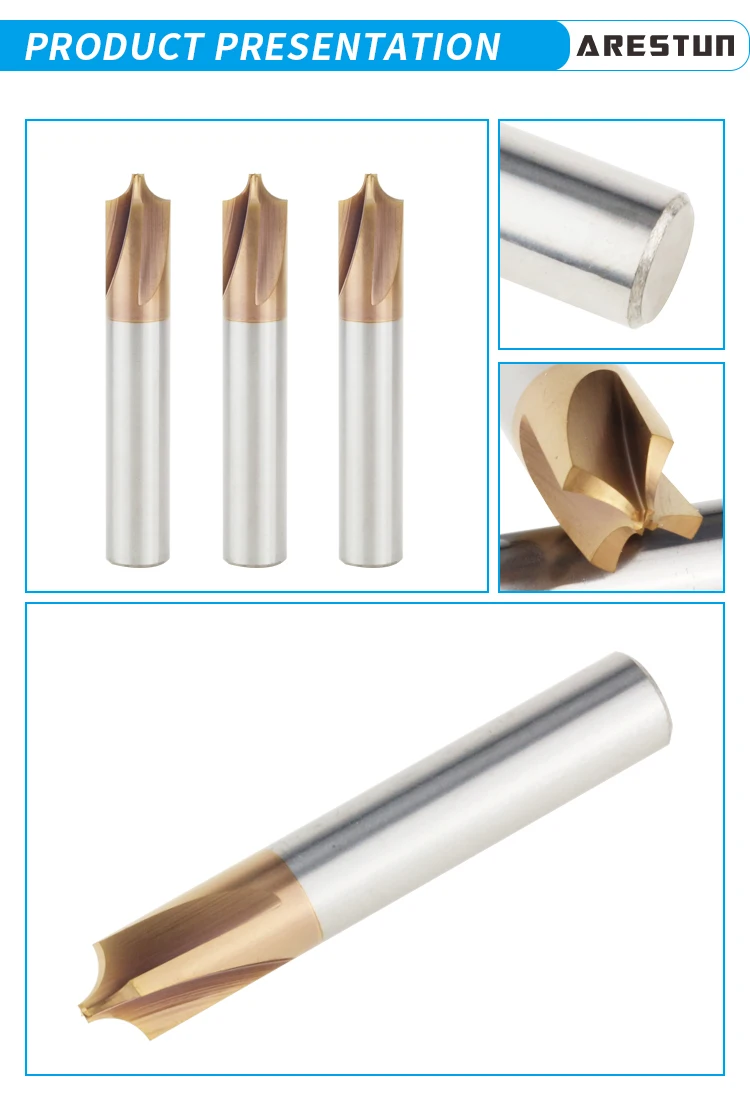 Carbide Corner Radius End Mill Internal R Knife/Tool Chamfering Milling Cutter