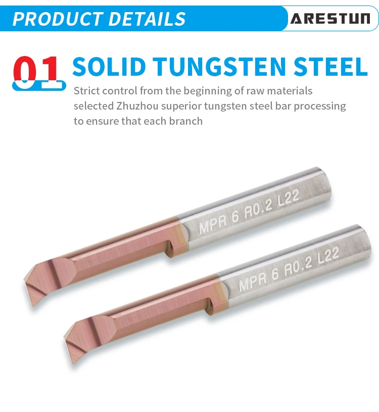 MPR Tool bar Small Diameter Stainless Steel Boring Tool Inner Hole Tungsten Steel Tool bar Alloy Forming