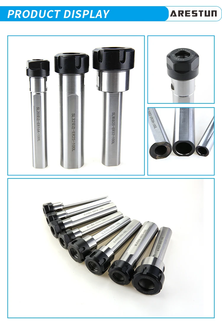 High Precision Tool Holder ER Collet Extension Rod for CNC Machine