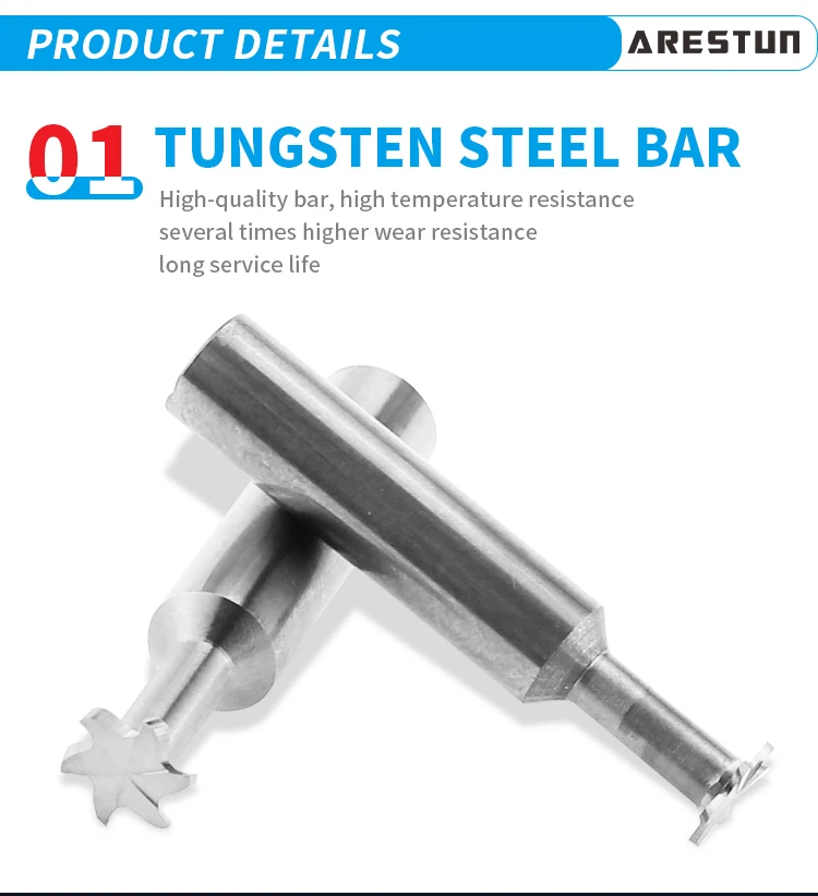 T-Type Milling Cutter Tungsten Carbide Cnc Tool for Aluminum Carbide Burr Custom Face Pre Milling Cutter Bit