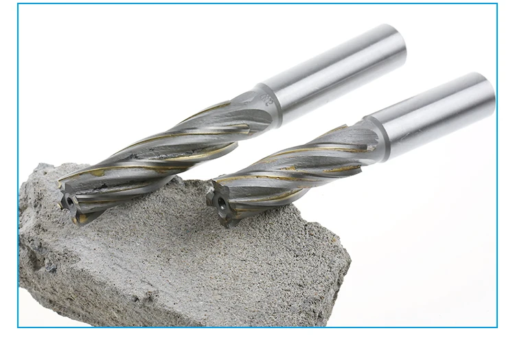 Tungsten Steel Spiral End Mill Customizable YW2 Inlaid Alloy Milling Cutter Welding Carbide Spiral Milling Cutter Tool