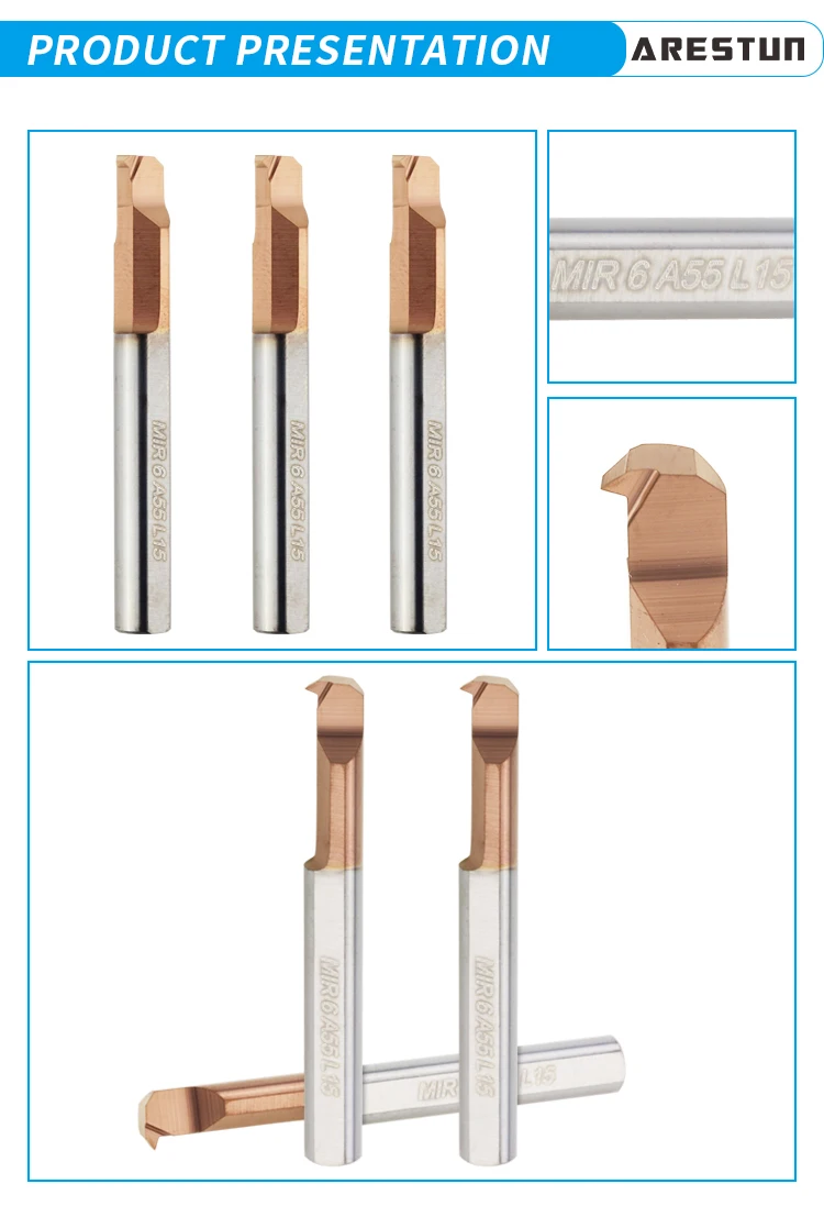 MIR Tool bar Small Diameter Stainless Steel Boring Tool Inner Hole Tungsten Steel Tool bar Alloy Forming