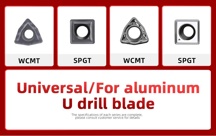 Metal Alloy Steel Indexable U Drill SPMG Drilling Insert Hardstone Carbide Insert