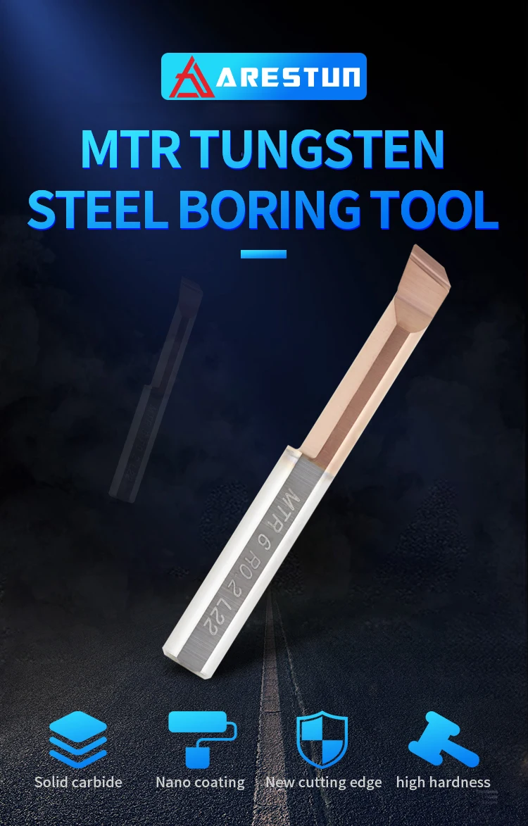 CNC Micro Boring Bars Solid Carbide Tool Mini Boring bar Small Diameter Bore Turning Boring Tool MTR MFR MPR MUR MQR MGR MKR