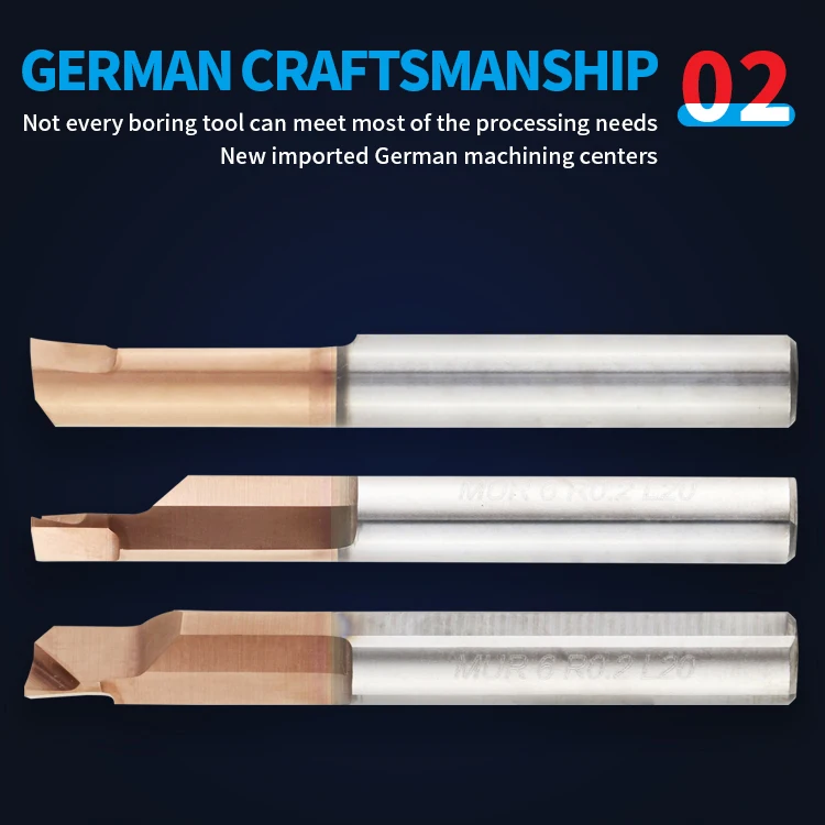 MUR CNC Small Hole Carbide Reaming Tool Micro Tungsten Carbide  Boring bar Cutter