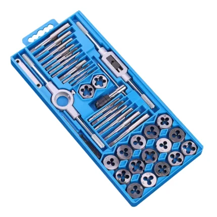 8/12/20/40Pcs Hand Tools Die Set Metric Tap and Die Set M3-M12 Screw Thread Plugs Straight Taper Reamer