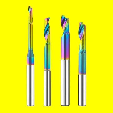 Arestun Solid Carbide 1 Flute End Mills for Aluminum Cutting Tools Milling Cutter for Aluminum Plate DLC Coating