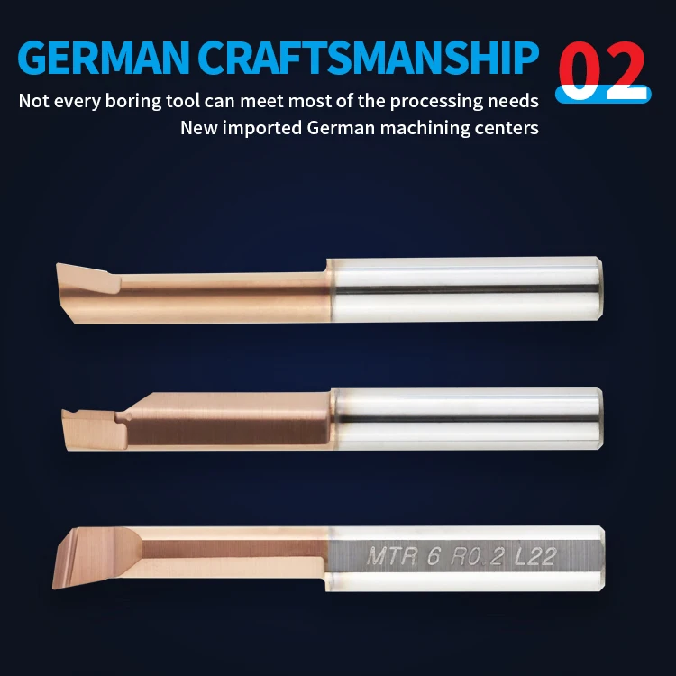 CNC Micro Boring Bars Solid Carbide Tool Mini Boring bar Small Diameter Bore Turning Boring Tool MTR MFR MPR MUR MQR MGR MKR
