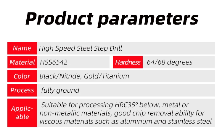 Custom Tungsten Steel Step Drill Carbide Step Twist Drill Multi-stage Non-standard Left Hss Co Drill Bits Coating