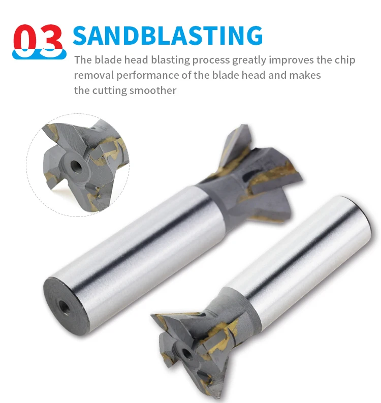 50 Degrees Dovetail Groove Straight Shank Hard Alloy Milling Cutter for Processing Copper Cast Iron