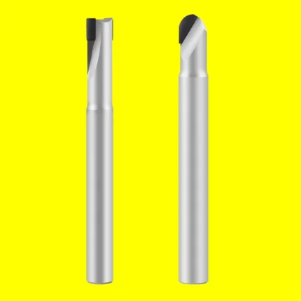 Diamond Milling Cutter PCD Cutter Woodworking Slotting Cutter Straight Slotting Round Corner  Graphite
