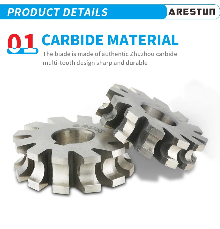 HSS M2 R12 Half Round Concave Convex Milling Cutter