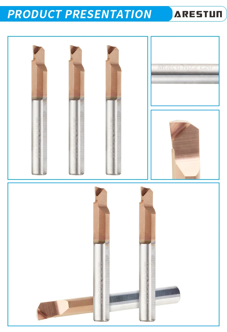 MUR CNC Small Hole Carbide Reaming Tool Micro Tungsten Carbide  Boring bar Cutter