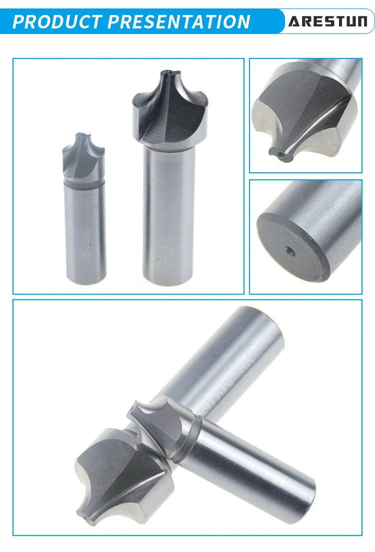 Corner Rounding End Mill HSS R Angle Fillet Radius Quarter Circle Cutter R1-R12