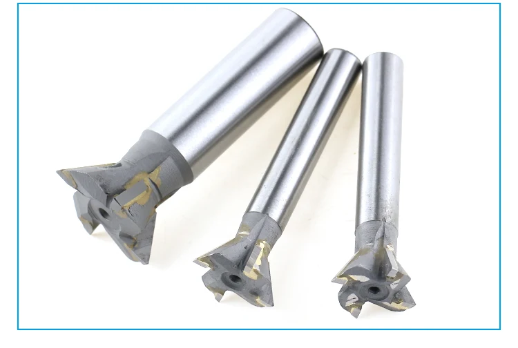 50 Degrees Dovetail Groove Straight Shank Hard Alloy Milling Cutter for Processing Copper Cast Iron