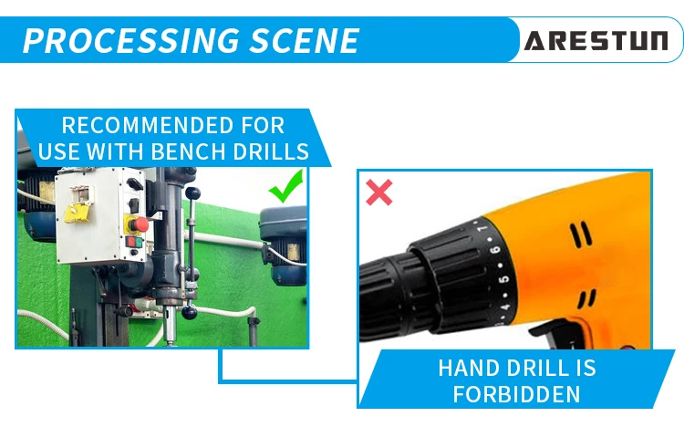 M35 Steel Cobalt Countersink Drill Bit Deburring Chamfer Drill Bits With Round Shank
