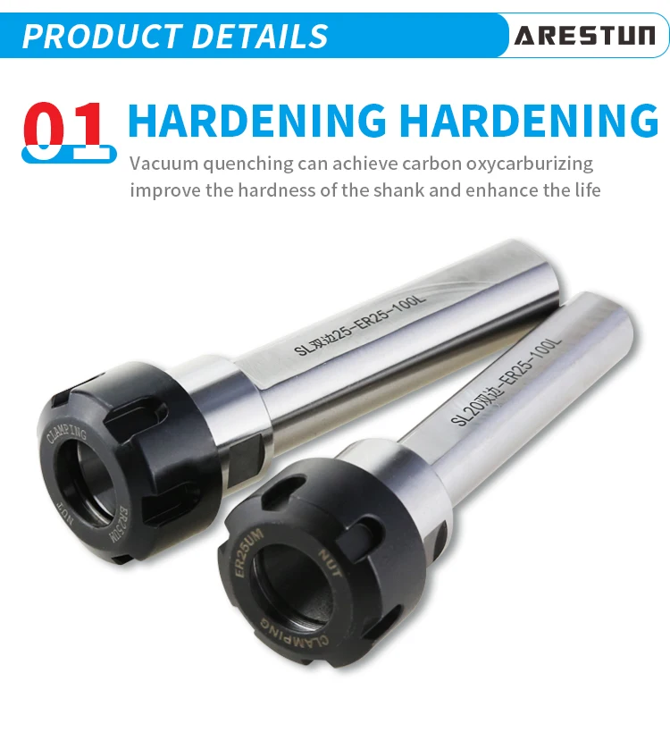 High Precision Tool Holder ER Collet Extension Rod for CNC Machine