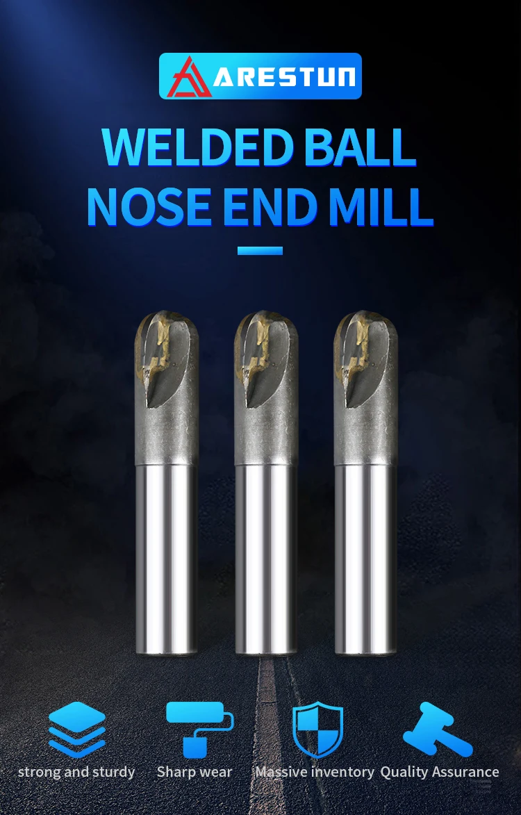 Cutting Tools Diamond Milling Cutter Pcd Ball Nose End Mill