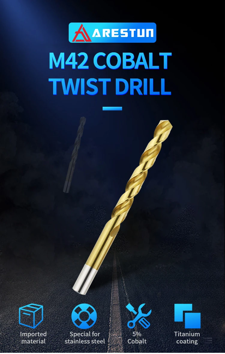 HSS Drill Bits Cast Iron Cobalt Aluminum Metal Tool Twist Drill Bit for Stainless Steel Metal Drilling