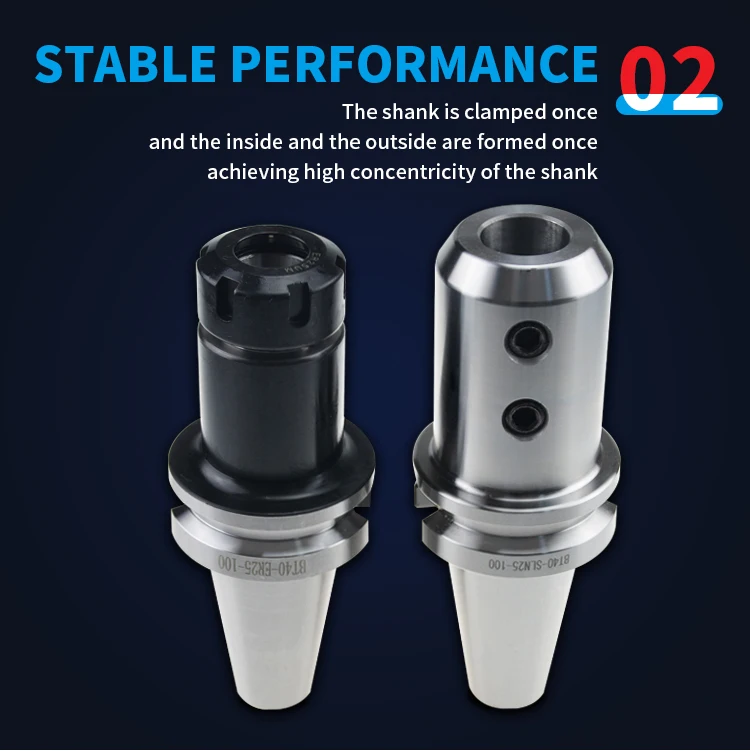 Bright-tools Factory Supply High Quality BT40 Side Lock End Mill Tool Holder for Cnc Machine