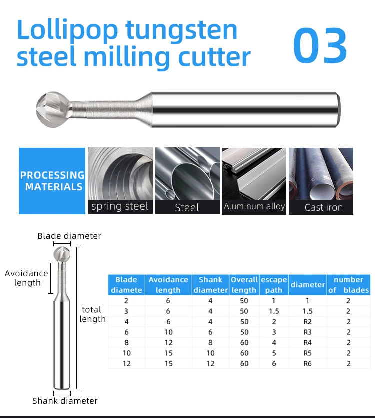 Carbide End Mill Tungsten Steel Milling Cutter Milling Cutter for Aluminum Cutter End Mill Fresas CNC Cutting Tool