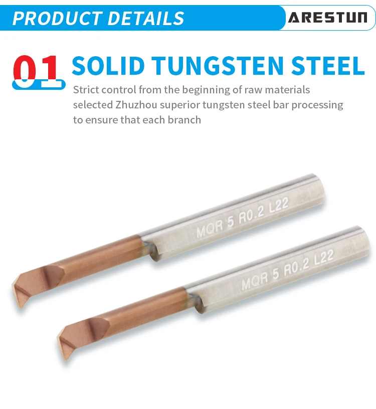 MQR Tool bar Small Diameter Stainless Steel Boring Tool Inner Hole Tungsten Steel Tool bar Alloy Forming