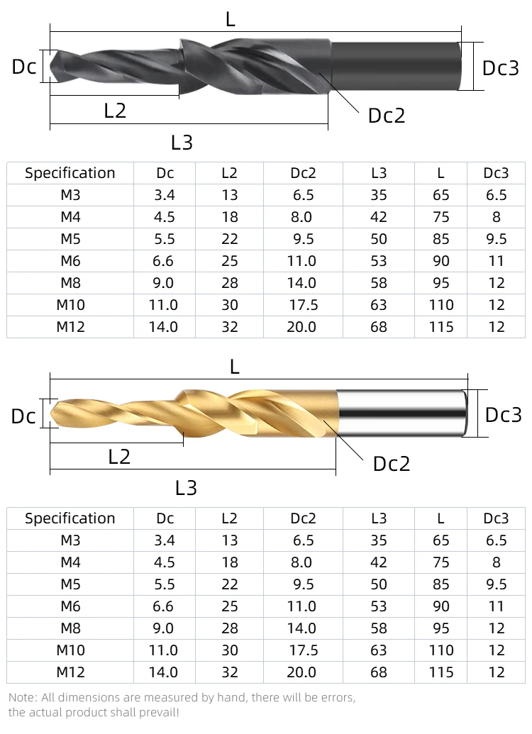 Custom Tungsten Steel Step Drill Carbide Step Twist Drill Multi-stage Non-standard Left Hss Co Drill Bits Coating