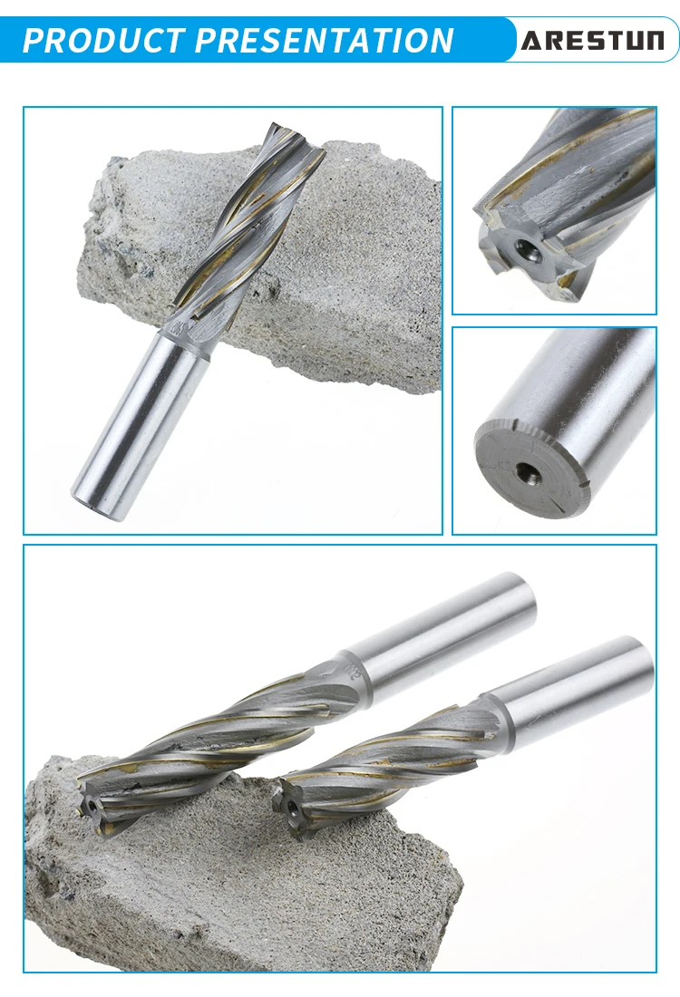 Tungsten Steel Spiral End Mill Customizable YW2 Inlaid Alloy Milling Cutter Welding Carbide Spiral Milling Cutter Tool