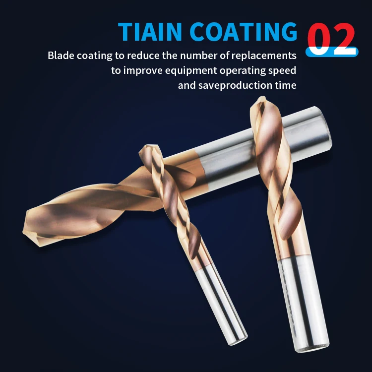 HRC58 CNC Lathe Turning Tools Solid Tungsten Carbide Drill Bit Straight Shank Twist Drill Bits Cabide Alloy Drilling Bit