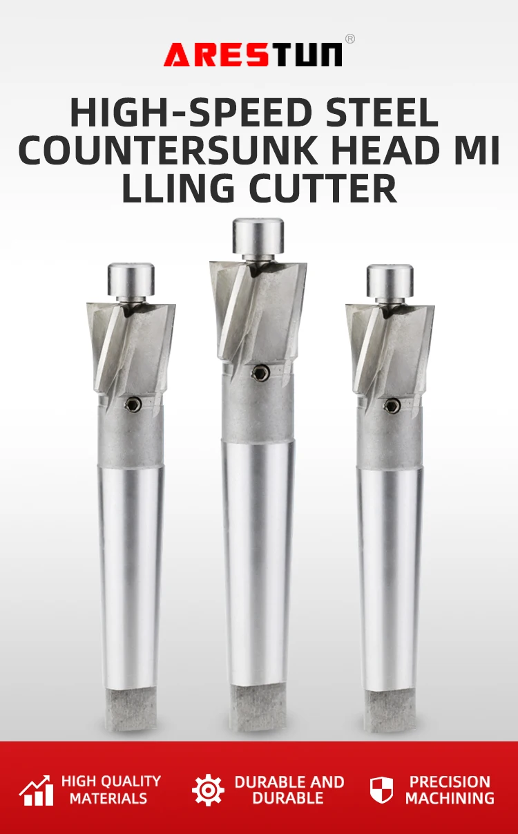 HSS Counterbore With Morse Taper Shank and Pilot Slotting Tool for Copper Metal Drilling Piloted Counterbore Cutter