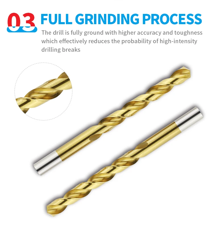 HSS Drill Bits Cast Iron Cobalt Aluminum Metal Tool Twist Drill Bit for Stainless Steel Metal Drilling