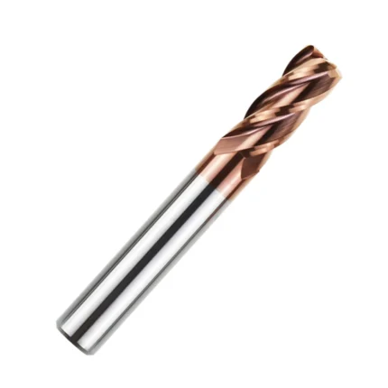 55 Degrees Round Nose Tungsten Steel Carbide Milling Cutter 4 - Edge End Mill Circular Arc End Milling Cutter Lathe Machine Tool