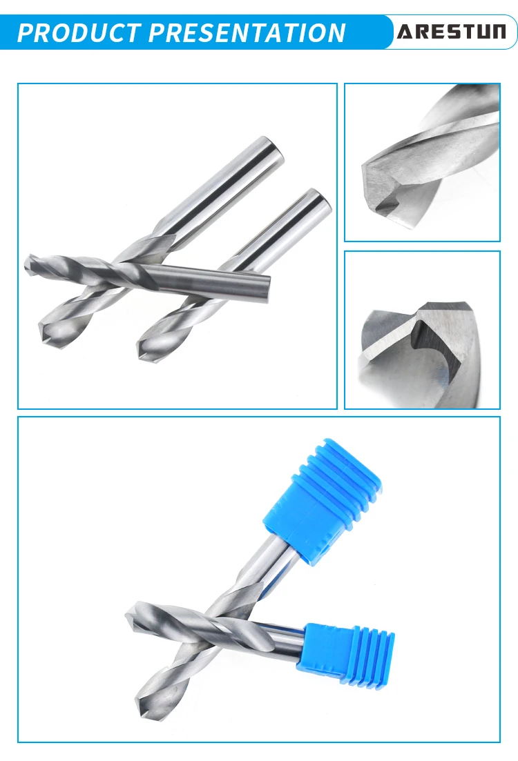 Tungsten Carbide Twist Drill for CNC Machine Tools Drilling Hole Micro Drill Bit for Steel ,Copper, Brass, Fresa